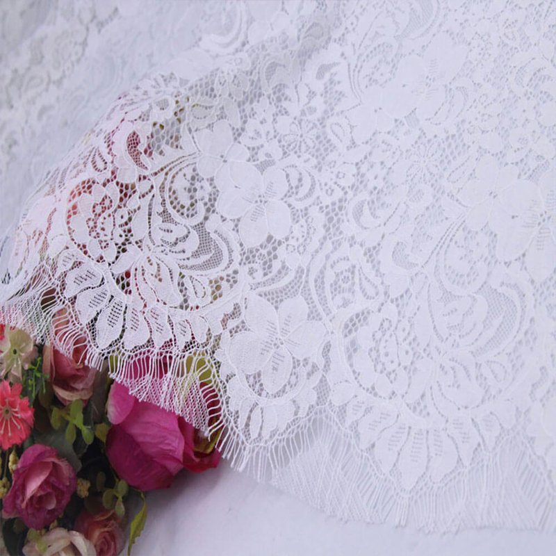Lace Fabric Dress Eyelash Nylon for Women's Wear Wholesale Supplier 3
